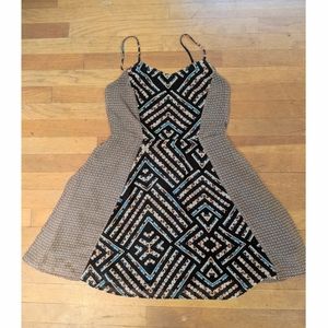 Xhilaration Spaghetti Strap Patterned Dress
